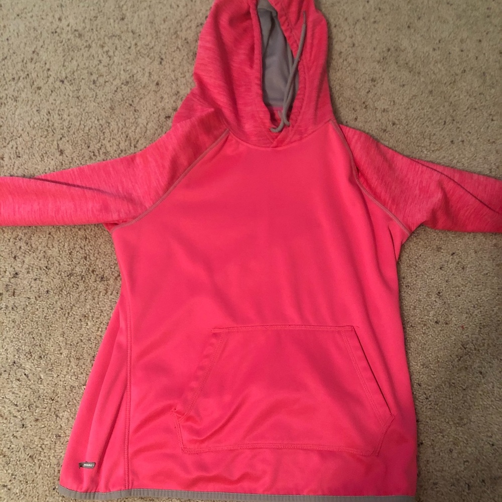 pink hoodie